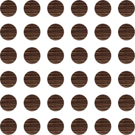 36x Cache vis adhésif autocollant diamètre 25mm protection bouchon trou obturateur meuble table chaise maison, Chêne brun