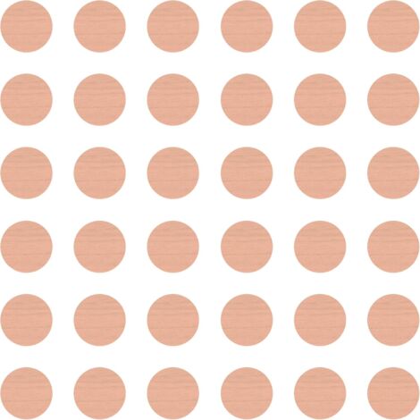 36x Cache vis adhésif autocollant diamètre 25mm protection bouchon trou obturateur meuble table chaise maison, Erable