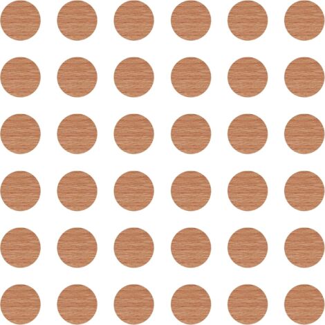 36x Cache vis adhésif autocollant diamètre 25mm protection bouchon trou obturateur meuble table chaise maison, Hêtre bavière