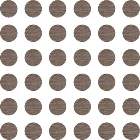 36x Cache vis adhésif autocollant diamètre 25mm protection bouchon trou obturateur meuble table chaise maison, Chêne evoke