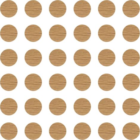 36x Cache vis adhésif autocollant diamètre 25mm protection bouchon trou obturateur meuble table chaise maison, Chêne