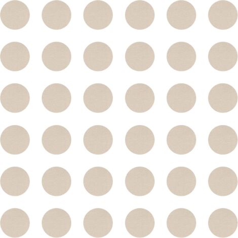 Cyclingcolors – Lot de 36 cache vis adhésif autocollant 25mm – Protection pour meubles et chaises – Finition propre couleur cachemire