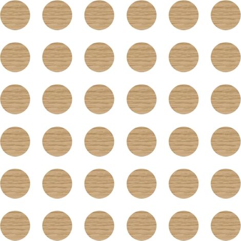 36x Cache vis adhésif autocollant diamètre 25mm protection bouchon trou obturateur meuble table chaise maison, Chêne pierre