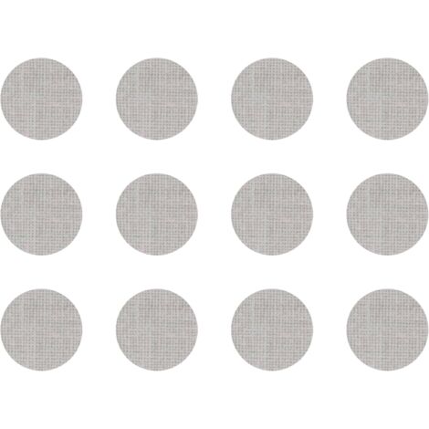 12x Cache vis adhésif autocollant diamètre 40mm protection bouchon trou obturateur meuble table chaise maison, Lin