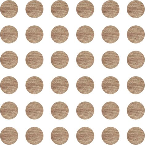 36x Cache vis adhésif autocollant diamètre 25mm protection bouchon trou obturateur meuble table chaise maison, Chêne sonoma 2