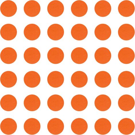 36x Cache vis adhésif autocollant diamètre 25mm protection bouchon trou obturateur meuble table chaise maison, Orange
