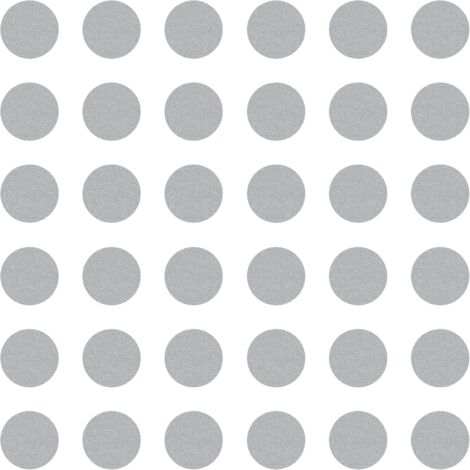36x Cache vis adhésif autocollant diamètre 25mm protection bouchon trou obturateur meuble table chaise maison, Aluminium (1/4)