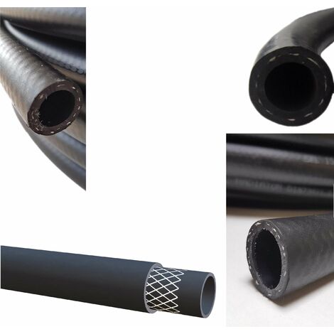 Lot De 2 Passe-Cloisons Universels Pour Durites Ø5mm - Caoutchouc Noir - Pour Tondeuse, Tracteur, Débroussailleuse