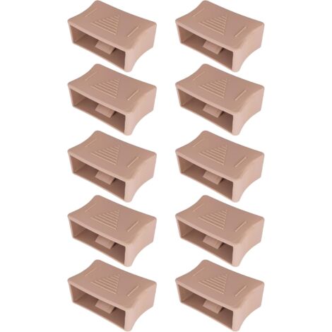 Cyclingcolors – Lot de 10 curseurs de latte 53mm – Réglage fermeté sommier en plastique beige – Installation rapide – Ajustement confort lombaire