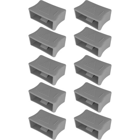Cyclingcolors – Lot de 10 curseurs de fermeté 38mm – Réglage souplesse pour sommier – Installation rapide – Plastique gris pour lattes 38x8mm (1/5)