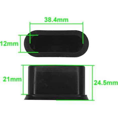 Embouts De Latte Pour Sommier - Lot De 10, Noir, Plastique, Compatible Lattes 74 Mm