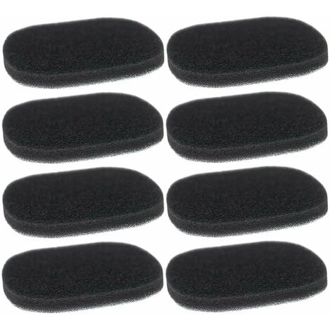 8X Filtre de Fontaine à Eau pour Chat Animal Mousse éponge Moteur Filtration Distributeur Abreuvoir universelle, noir 30x55x12mm (1/3)