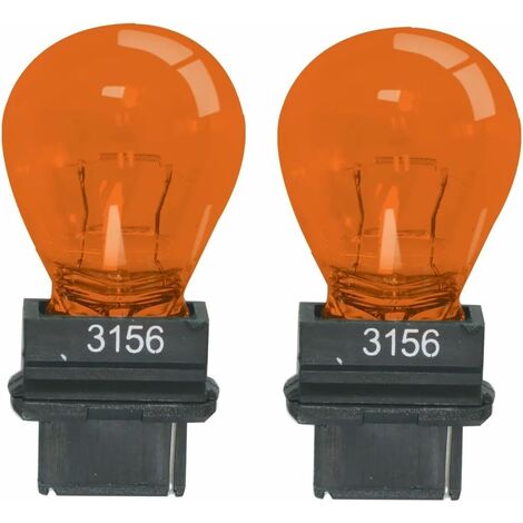 2x ampoule 3156 12V P27W W2.5x16d 32CP S25d orange simple filament voiture américaine et asiatique