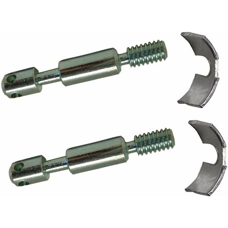 Kit de 2x Goujon d'assemblage de lit meuble diamètre 6mm x longueur 56mm 4 trous + 2x Etrier ferrure ouvert 38mm acier vis filetage direct