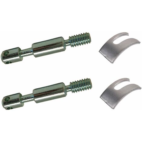 Cyclingcolors – Kit de 2 goujons d'assemblage pour lit meuble 8mm x 60mm – 4 trous + 2 étriers en acier 38mm – Filetage direct 8mm pas 150