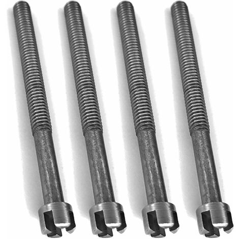 Cyclingcolors – Lot de 4 vis de lit tête en croix en acier brut 8mm x 40mm – Filetage direct pour meubles – Réparation et assemblage armoires (1/4)