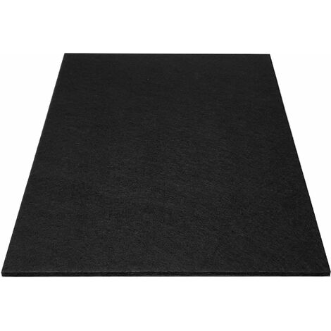 Patin feutre autocollant grande feuille à découper 300x210mm très épais 5mm antidérapant pied meuble table chaise parquet protection, noir (1/4)