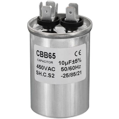 Cyclingcolors – Condensateur CBB65 30uF 450V – Démarrage moteur électrique – Dimensions 50x85mm – Fréquence 50/60Hz – Norme EN60252-1