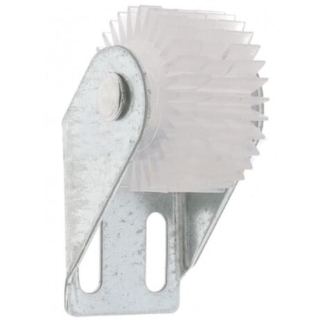 Guide de tablier acier de volet roulant avec roue en PVC à visser épaisseur 35mm entraxe 15mm Store Fenêtre Enroulement Déroulement Coffre Menuiserie (1/2)