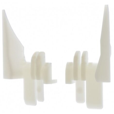 Cyclingcolors – Enrouleur manuel pour volet roulant – Paire de tulipes PVC blanc – Pour lames de 7 à 9mm – Rail de guidage universel – Protection fenêtre