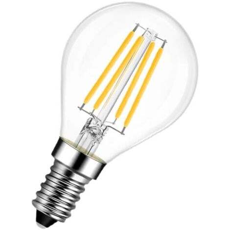 Ampoule LED à filament Globe G45 E14 4.5W 470lm blanc chaud 2700K IP20 Générique Universelle Lampe Poire Eclairage Remplacement Chambre Cuisine Salon