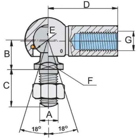 Lot De 4 Rotules Axiales M8x1.25 DIN 71802 - Bille 13 Mm, Métal Argenté, Pour Levage Maintien Équilibrage Support