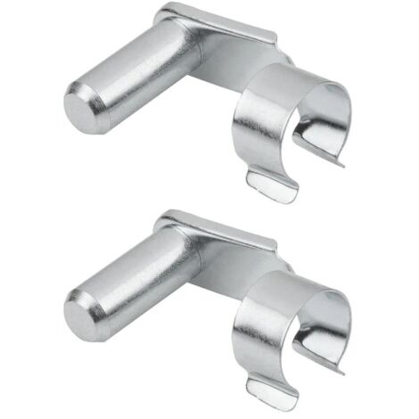 2x Axe de sécurité pour chape clip à ressort 10mm longueur utile 38mm Vérin Gaz Universel Tête Embout Fourche Véhicule Goupille Mâchoire