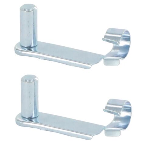 2x Axe de sécurité pour chape clip à ressort 8mm longueur utile 46mm Vérin Gaz Universel Tête Embout Fourche Véhicule Goupille Mâchoire