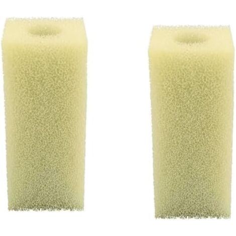 2X Filtre Mousse Cartouche de Filtration pour Aquarium Compatible avec Eheim, 132x56x55mm