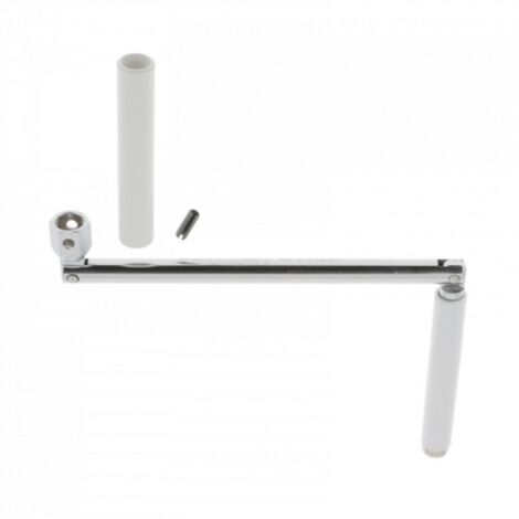 Cyclingcolors – Poignée de manivelle articulée en acier chromé – Longueur 255mm – Goupille 4x12mm pour fixation – Pour tubes Ø10mm (1/2)