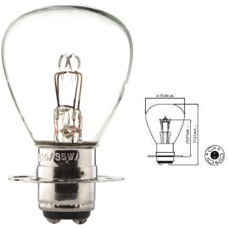 Lot De 2 Ampoules BA20S 35W 6V - Pour Voiture, Moto, Scooter - Phares Et Feux De Position - Remplacement Direct - 7