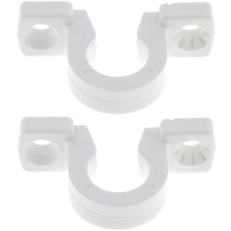 2x Lacet espagnolette collier en plastique blanc entraxe 36mm Volet Battant Fenêtre Butée Maintien (1/3)