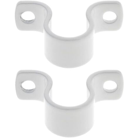 2x Lacet espagnolette collier en aluminium blanc entraxe 30mm Volet Battant Fenêtre Butée Maintien (1/3)