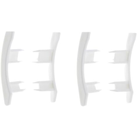 Cyclingcolors – Lot de 4 embouts de guidage pour volet roulant en PVC blanc – Maintien des lames de 42 x 8 mm – Pour coulisse de treuil de fenêtre