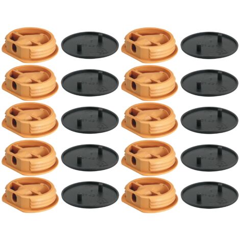 Cyclingcolors – Lot de 10 ferrures d'assemblage beige – Cache en plastique gris foncé RAL 8019 – Pour constructions légères caravane et bateau (1/4)