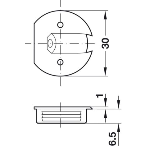 Trappe De Bateau En Plastique Blanc - Diamètre 6 Cm, Pour Découpe 5 Cm, Résistante Aux UV Et Corrosion - 11