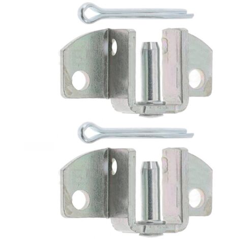 2x Support d'arbre de volet roulant à broche pour axe de diamètre 16mm mâle avec goupille fendue anti relevage Accesoire Store Fenêtre Fixation Embout Coussinet