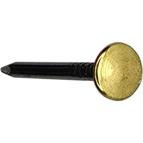 100x Clou Acier Avec Tête Laiton Fixation Ameublement Decoratif Tableau Cadre Peinture Photographie Mur Renovation 140x25mm 85476678