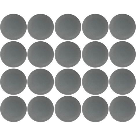 20x Cache vis capuchon torx T25 Protection Bouchon Recouvrement Meuble, gris