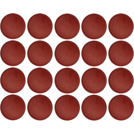 20x Cache vis capuchon torx T25 Protection Bouchon Recouvrement Meuble, acajou