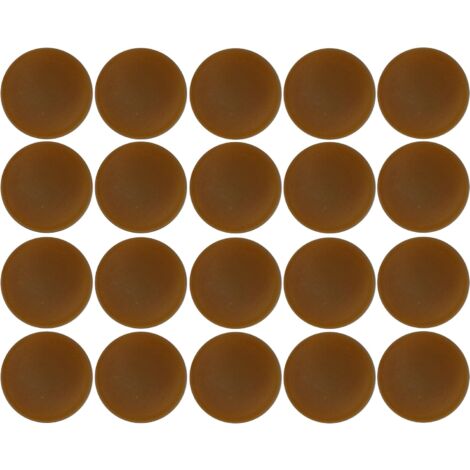 20x Cache vis capuchon torx T25 Protection Bouchon Recouvrement Meuble, chêne rustique