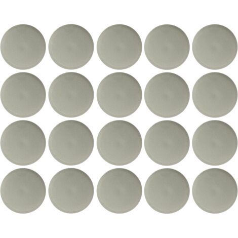 20x Cache vis capuchon torx T25 Protection Bouchon Recouvrement Meuble, gris 7035