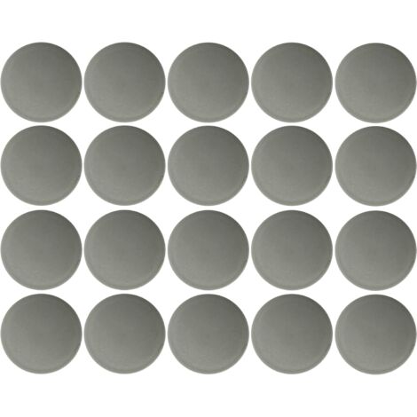 20x Cache vis capuchon torx T25 Protection Bouchon Recouvrement Meuble, gris 7042