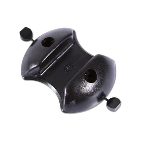 Cyclingcolors – Sabot de guidage bas pour porte de garage 27-31mm – Thermoplastique noir – Entraxe 48mm – Compatible bois, PVC, métal
