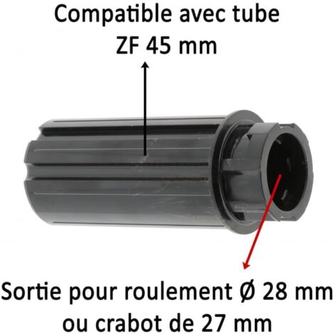 Embout De Tube Volet Roulant Octogonal CyclingColors - Pour Tube 40 Mm, Sortie Roulement Ø28 Mm Ou Crabot 27 Mm - Plastique Résistant