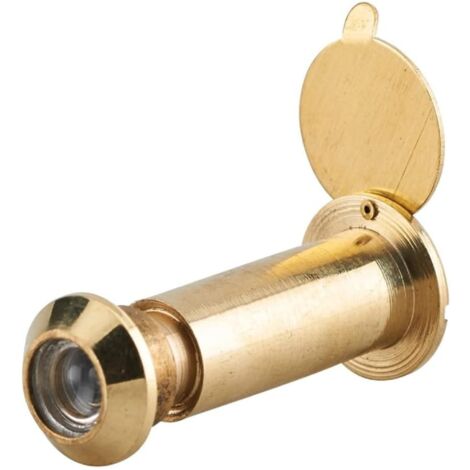 Cyclingcolors – Judas pour porte d'entrée en laiton Ø12mm – Visionneuse sécurité domicile – Angle de vue 170° – Finition poli universelle