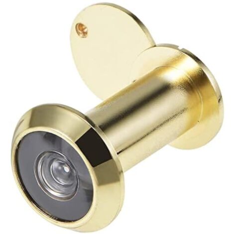 Cyclingcolors – Judas pour porte d'entrée en laiton PVD Ø16mm – Abattant 200° – Visionneuse sécurité domicile – Cache optique universel