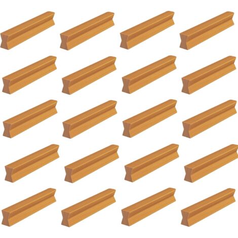20x Ferrure d'assemblage universelle pour meubles socles plinthes huisseries en plastique marron Finition Fenêtre Queue d'aronde Pratique, longueur 60mm