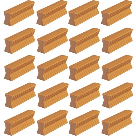 20x Ferrure d'assemblage universelle pour meubles socles plinthes huisseries en plastique marron Finition Fenêtre Queue d'aronde Pratique, longueur 32mm