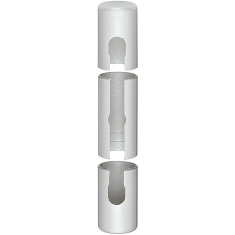 Cyclingcolors – Couvre gond cache paumelle pour porte et fenêtre – Plastique blanc – Longueur 119mm – Diamètre 20mm – Protection charnières
